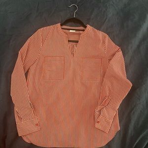 Cabi Franklin blouse nautical red, white & blue